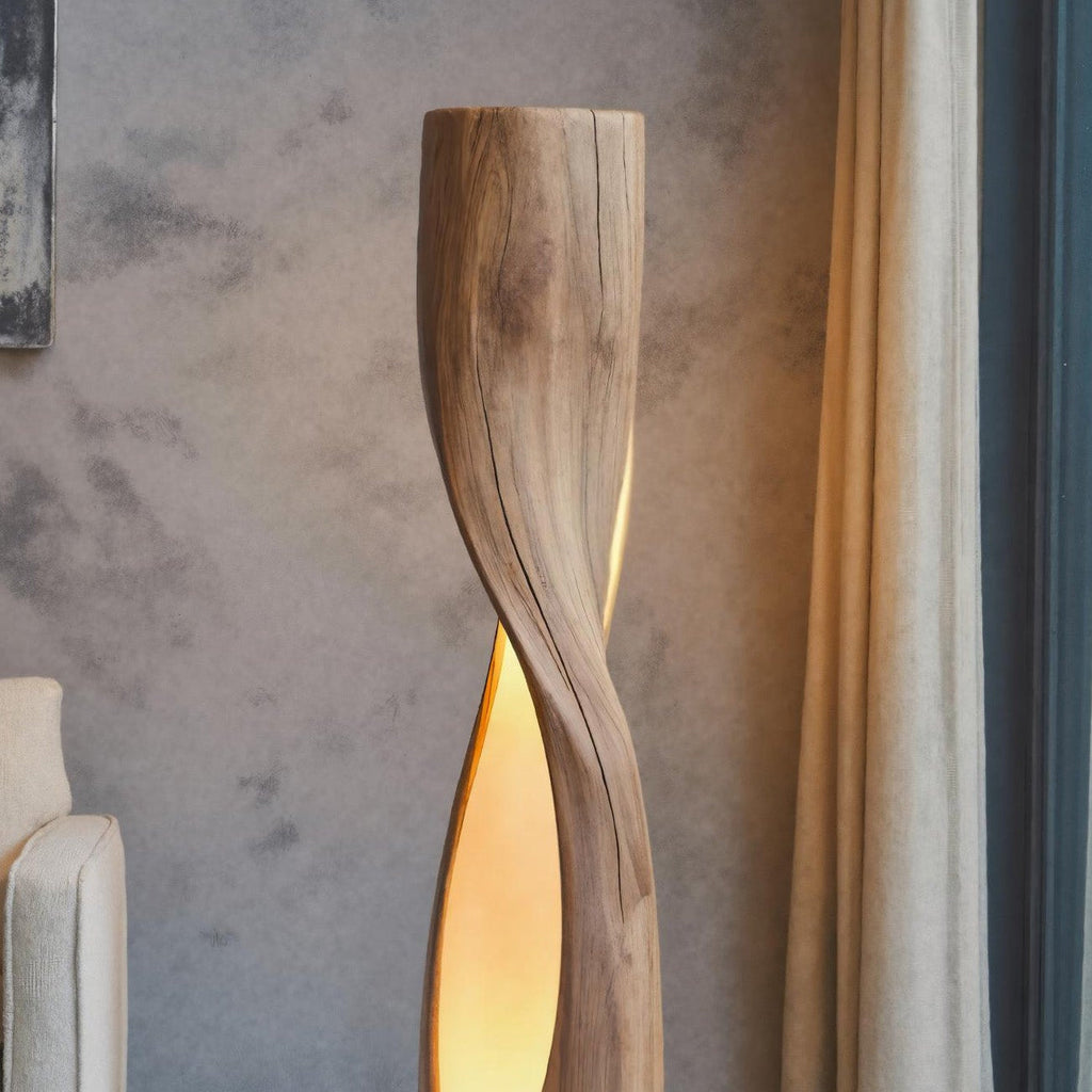 Artistic Twisted Floor Lamp For Bedroom Or Living Room