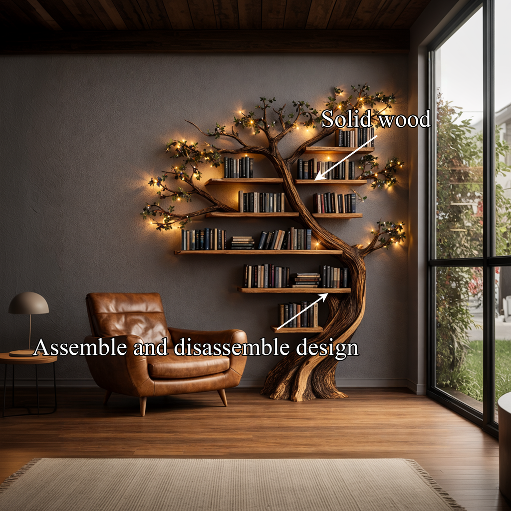 Rustic Tree Bookshelf